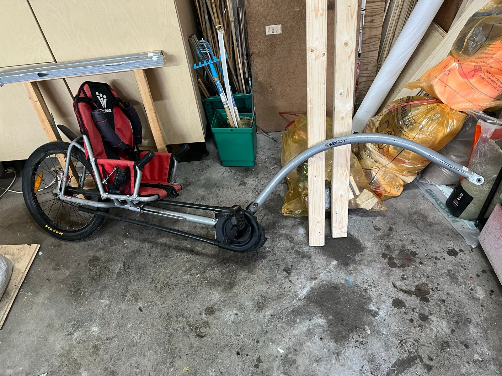 Weehoo fietsaanhanger voor kinderen, Ophalen, Gebruikt, Aanhangfiets, 20 tot 40 kg