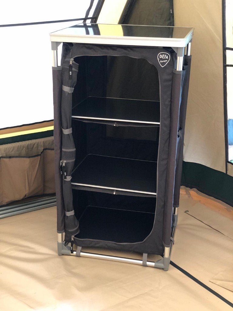 CAMPING COMBI OPBERG KAST XL110cm HOOG DEFA (exemplaar 1), Ophalen, Zo goed als nieuw, Campingkast