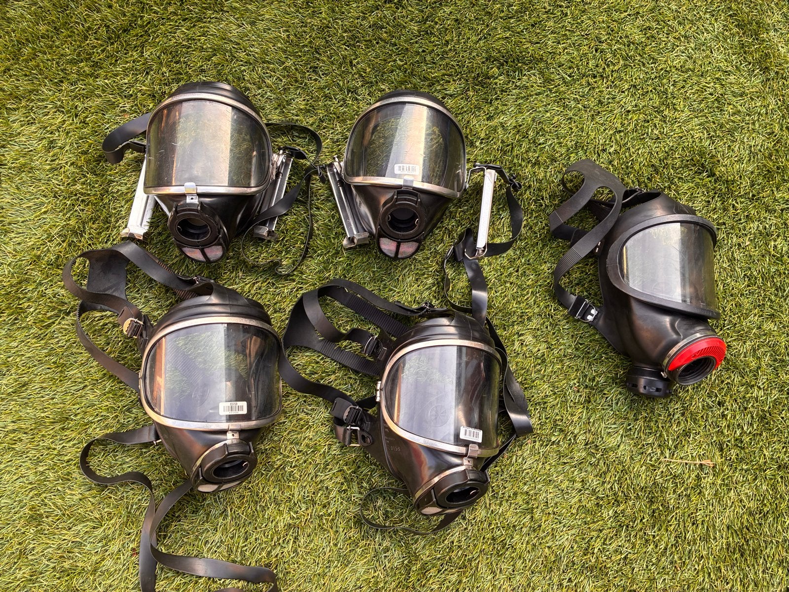 Ademlucht maskers- Brandweer, Ophalen of Verzenden, Gebruikt, Volgelaatsmaskers