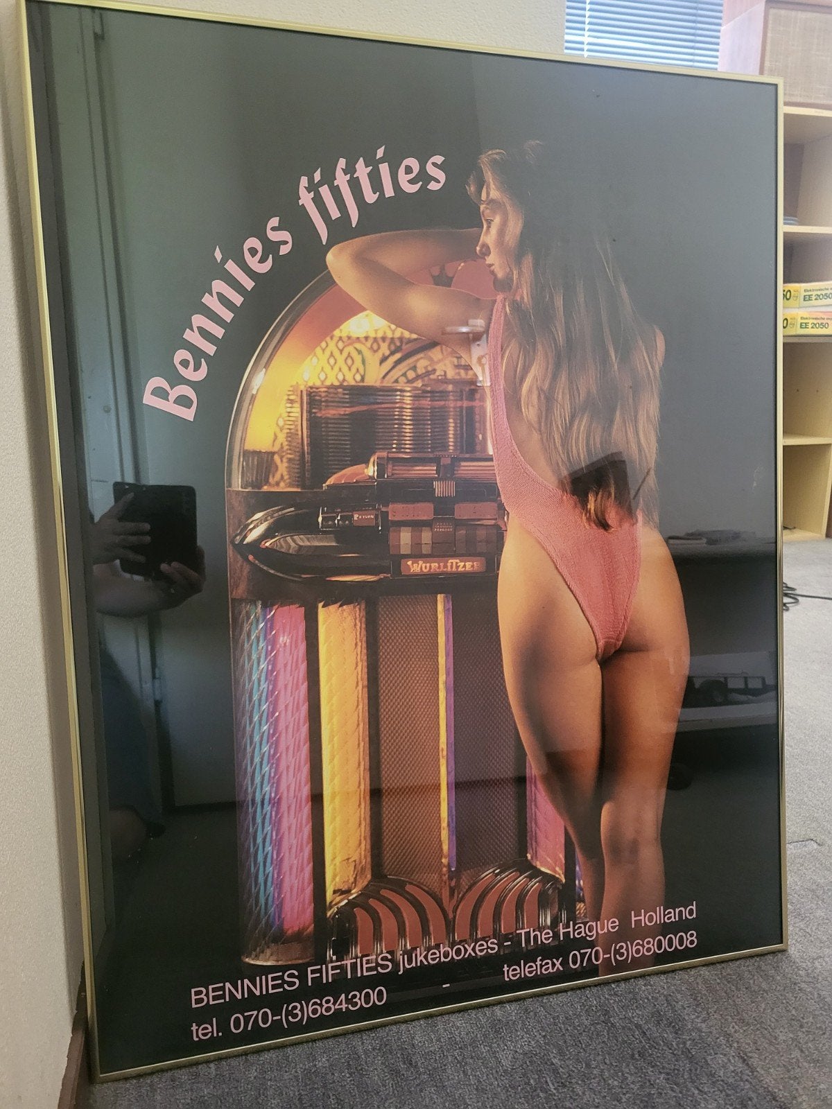 Vintage Bennie's Fifties Jukeboxes Poster - Studio Dorado, Huis en Inrichting, Woonaccessoires | Schilderijen, Tekeningen en Foto's