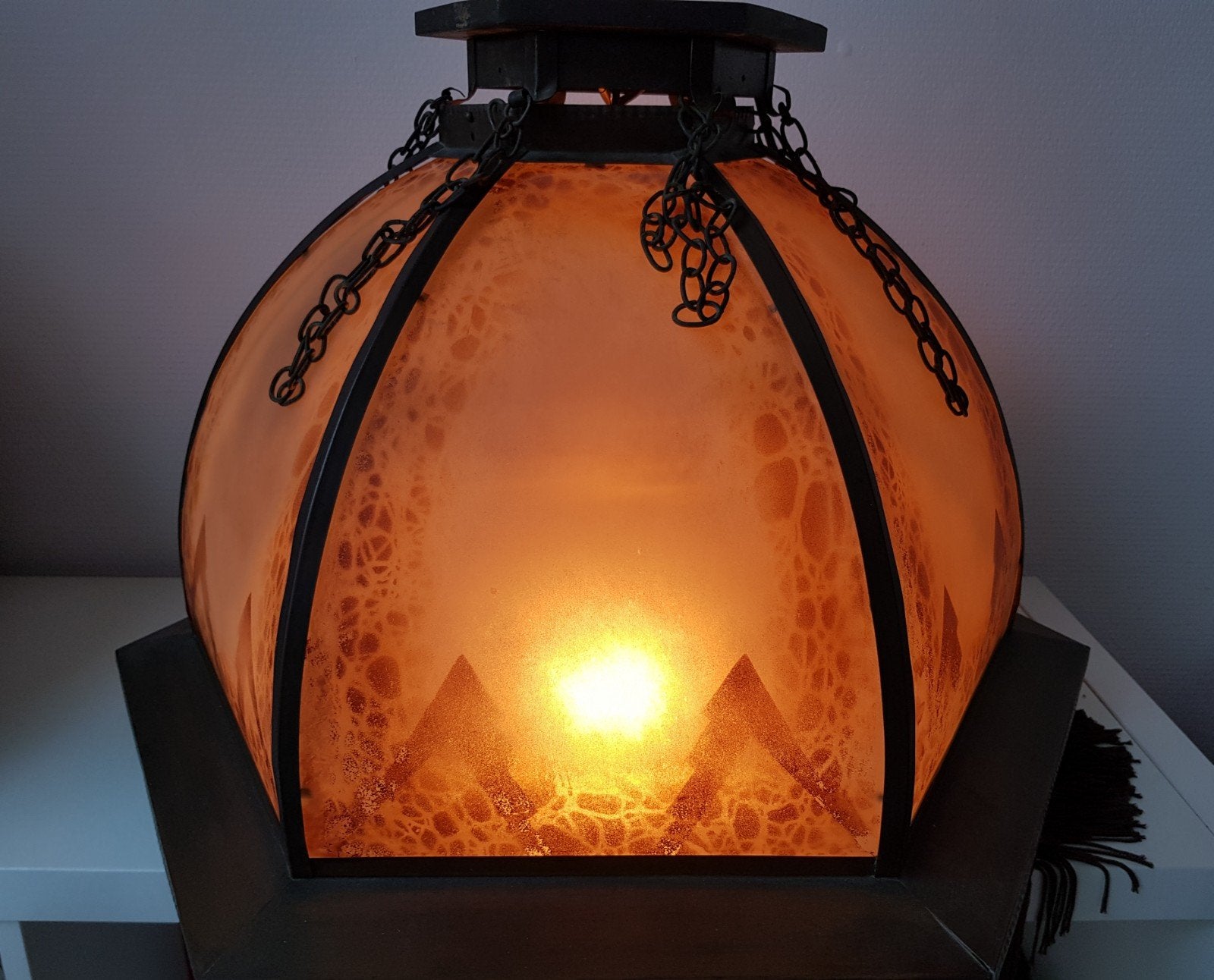 Antieke Hanglamp Amsterdamse school, Antiek en Kunst, Ophalen