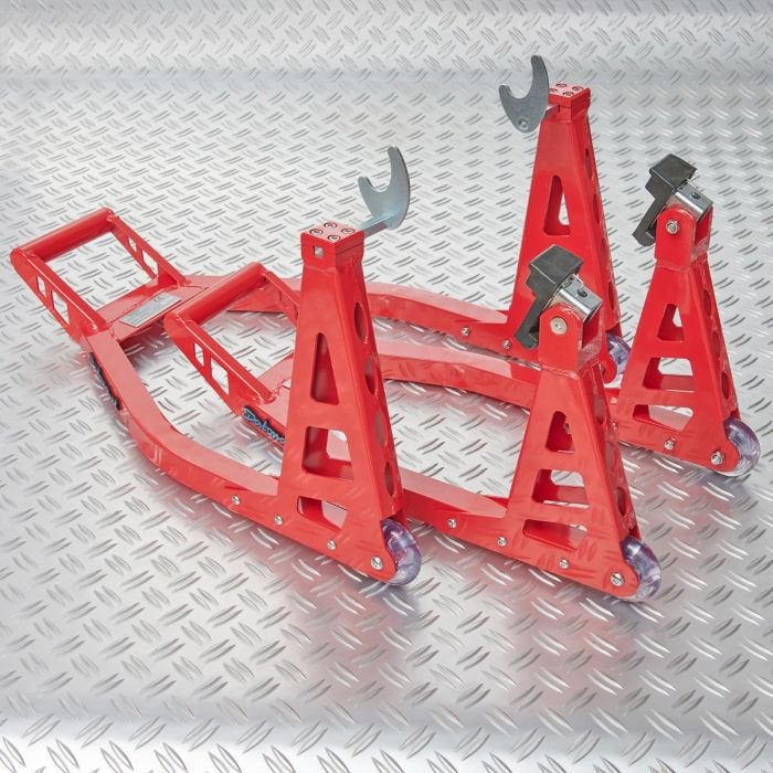 MotoGP paddockstandset rood van €169,- NU VOOR, Ophalen, Gebruikt
