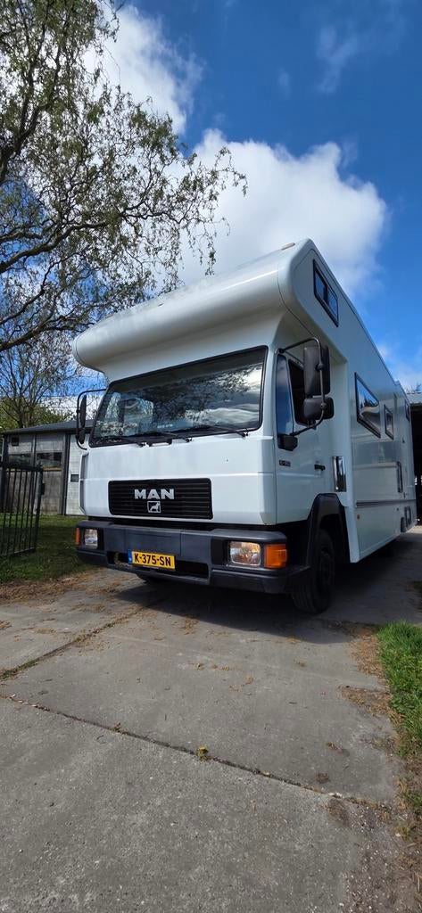 MAN L2000 8.163 ( motor ) sportcamper, unieke campeerauto, Caravans en Kamperen, Campers, Alkoof, Vloeistofverwarming, Particulier