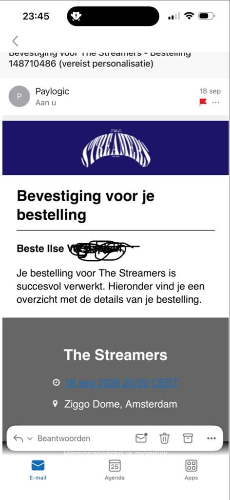 The Streamers , 18 september 2026, Drie personen of meer, September