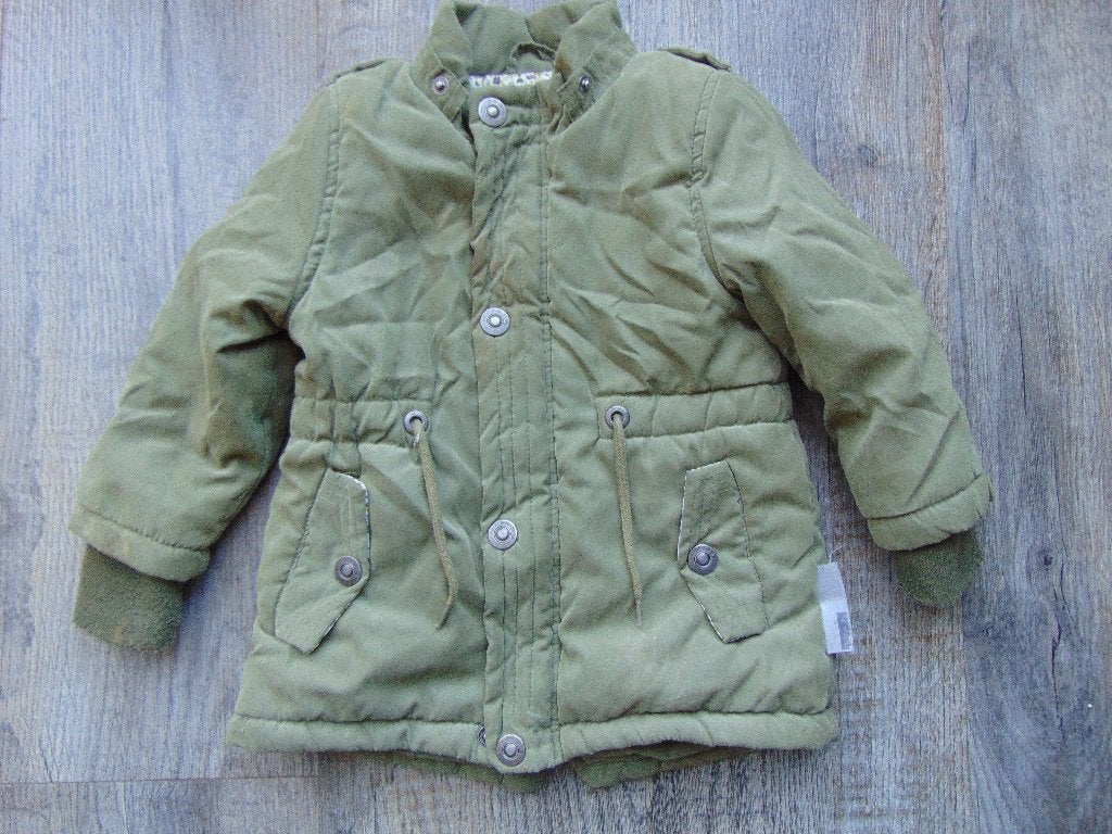 Name it winterjas groen maat 86 parka jas, Meisje, Ophalen of Verzenden, Zo goed als nieuw, Jasje