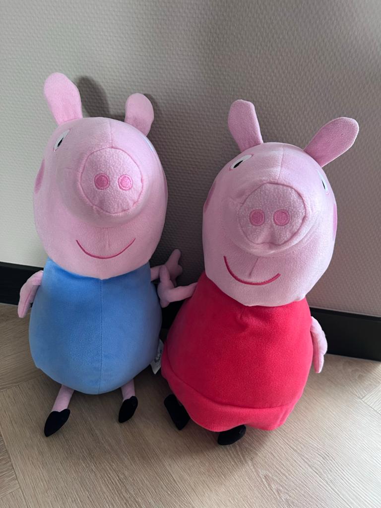 Knuffels Peppa Pig - Peppa en George, Ophalen of Verzenden, Zo goed als nieuw, Overige typen