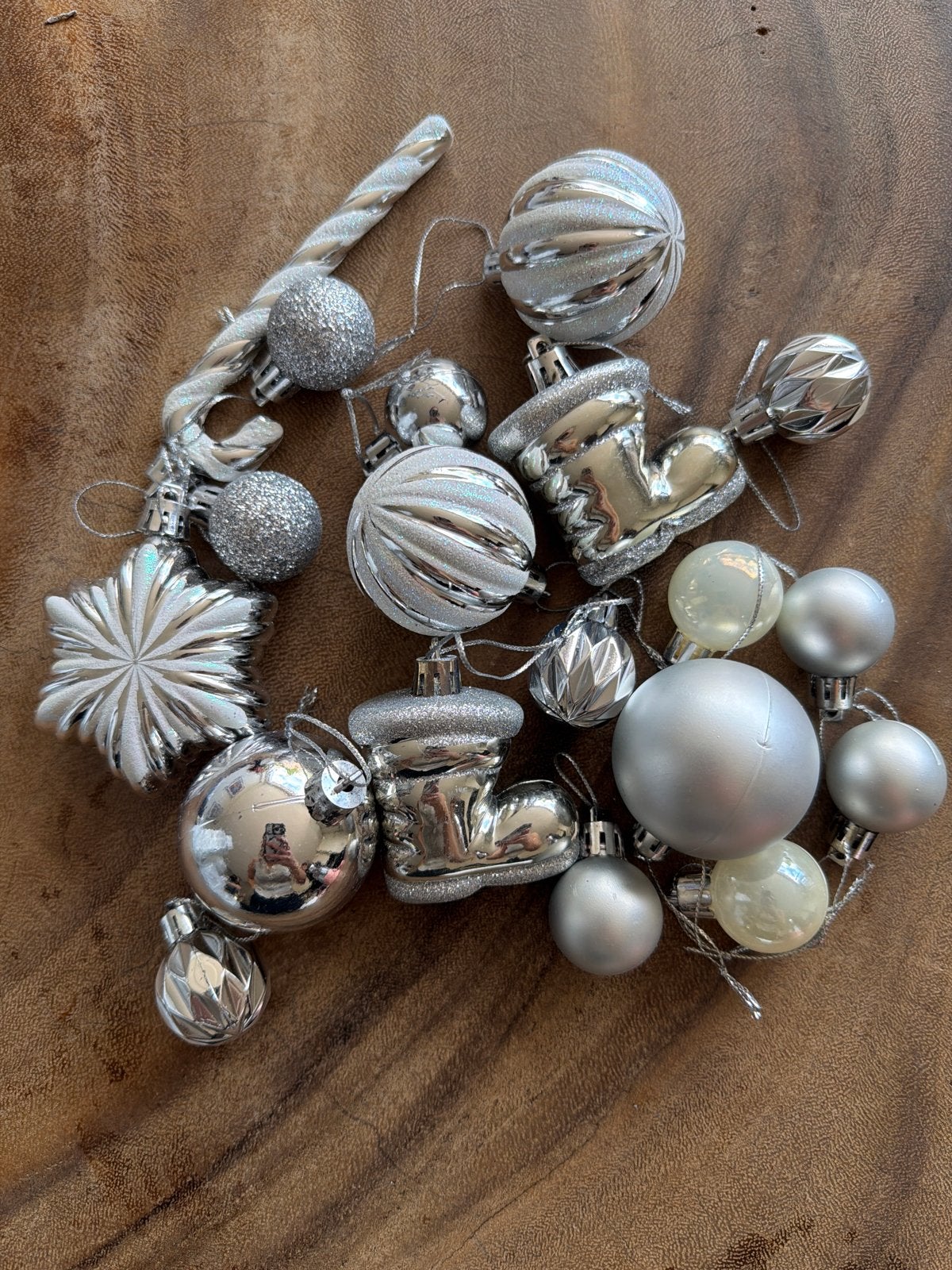 Zilveren kerstballen, Ophalen of Verzenden, Nieuw
