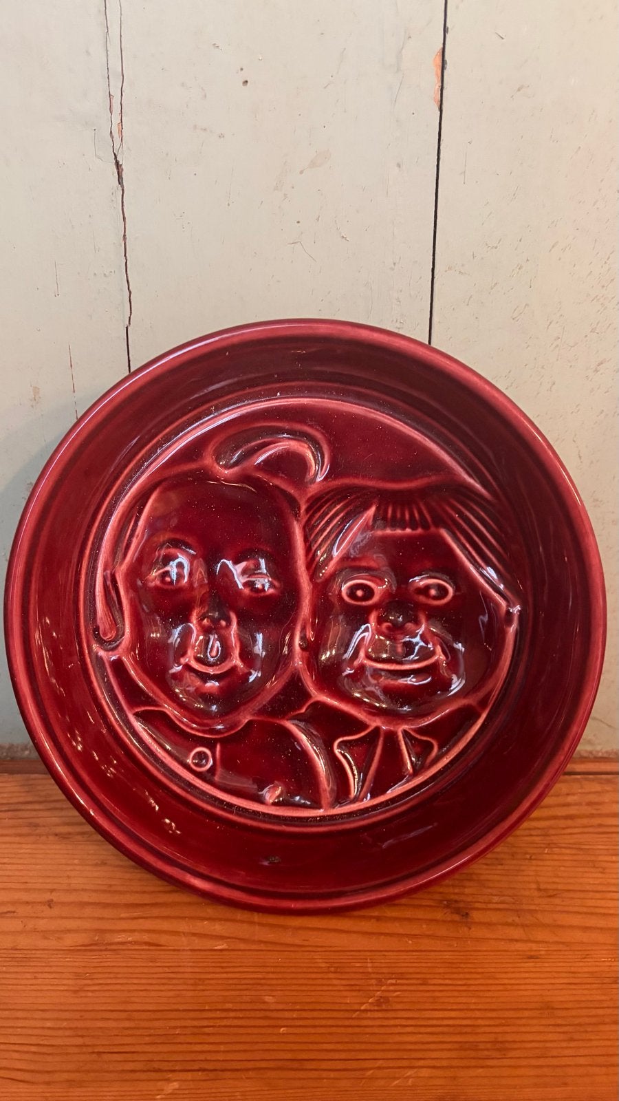 Vintage Max en Moritz puddingvorm schaal, Antiek en Kunst, Antiek | Keramiek en Aardewerk, Ophalen of Verzenden