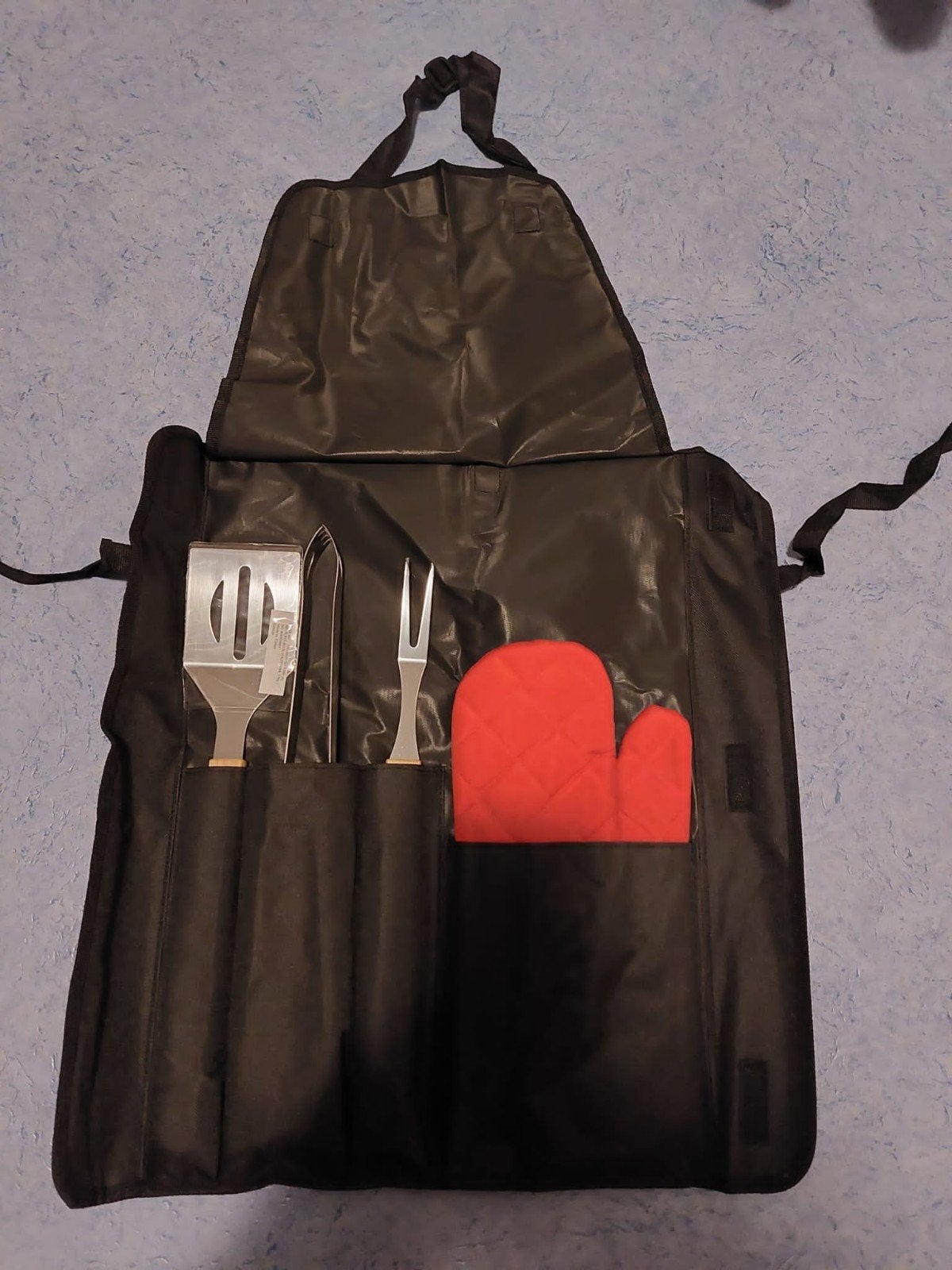 BBQ set met schort, ovenwant en gereedschap, Ophalen of Verzenden