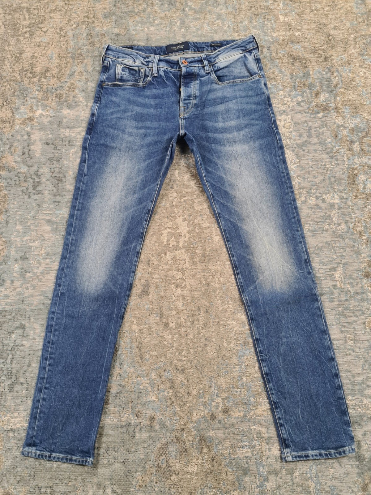 Scotch and Soda RALSTON W33 L34 Slim STRETCH Bronno3334 Blue, Blauw, https://scotch-soda.eu/pages/contact, Ophalen of Verzenden