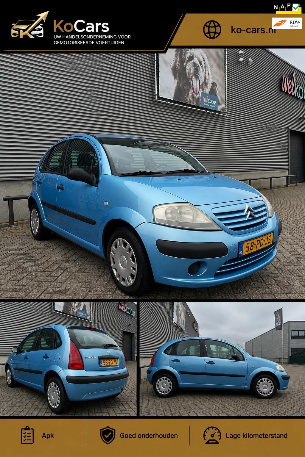 Citroen C3 / Apk / Goed onderhouden / Lage km, Auto's, Voorwielaandrijving, 4 cilinders, Origineel Nederlands, Bedrijf