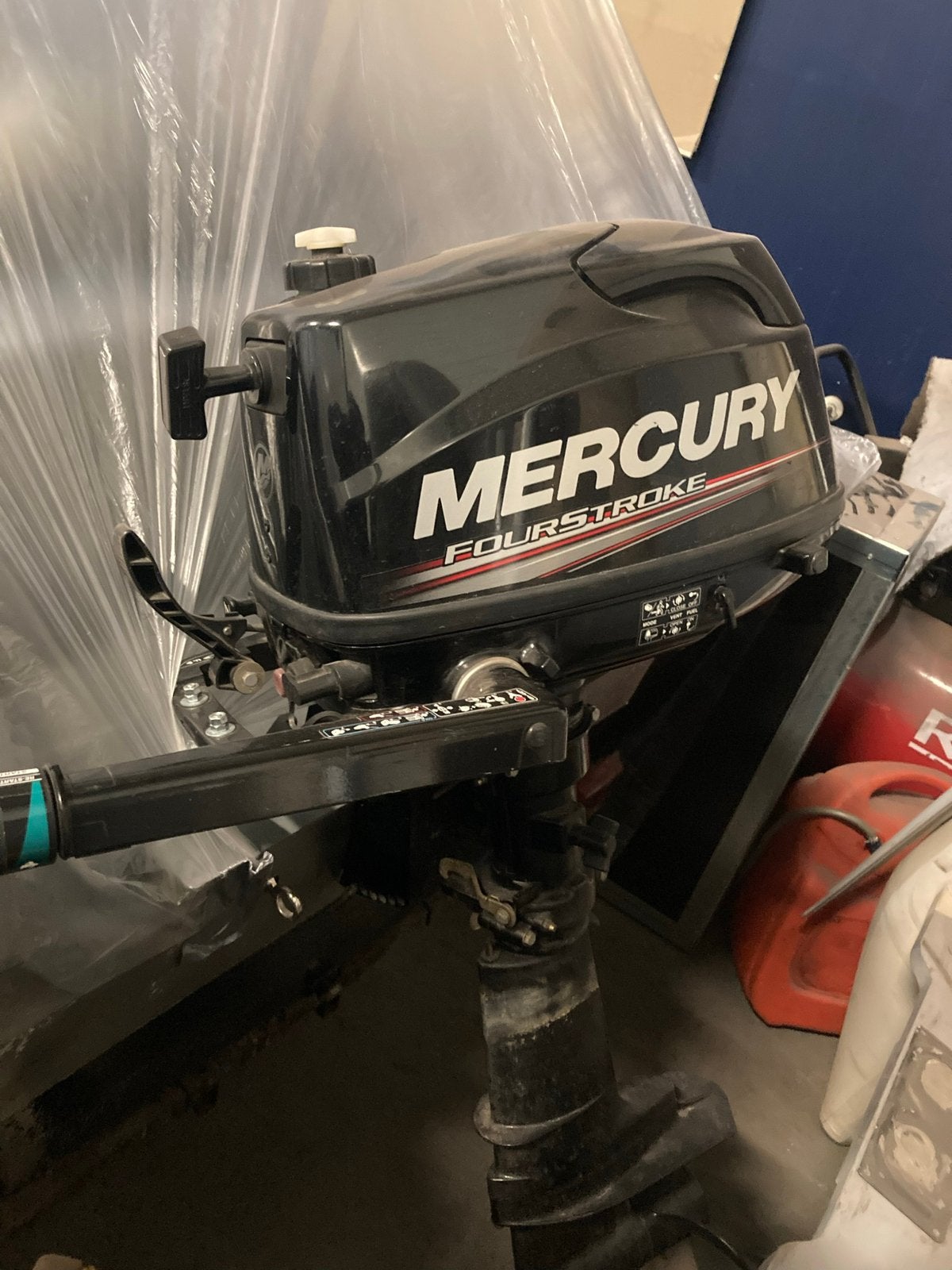 Mercury 4 pk 4 takt buitenboordmotor, Ophalen, Gebruikt, Minder dan 5 pk, Viertaktmotor