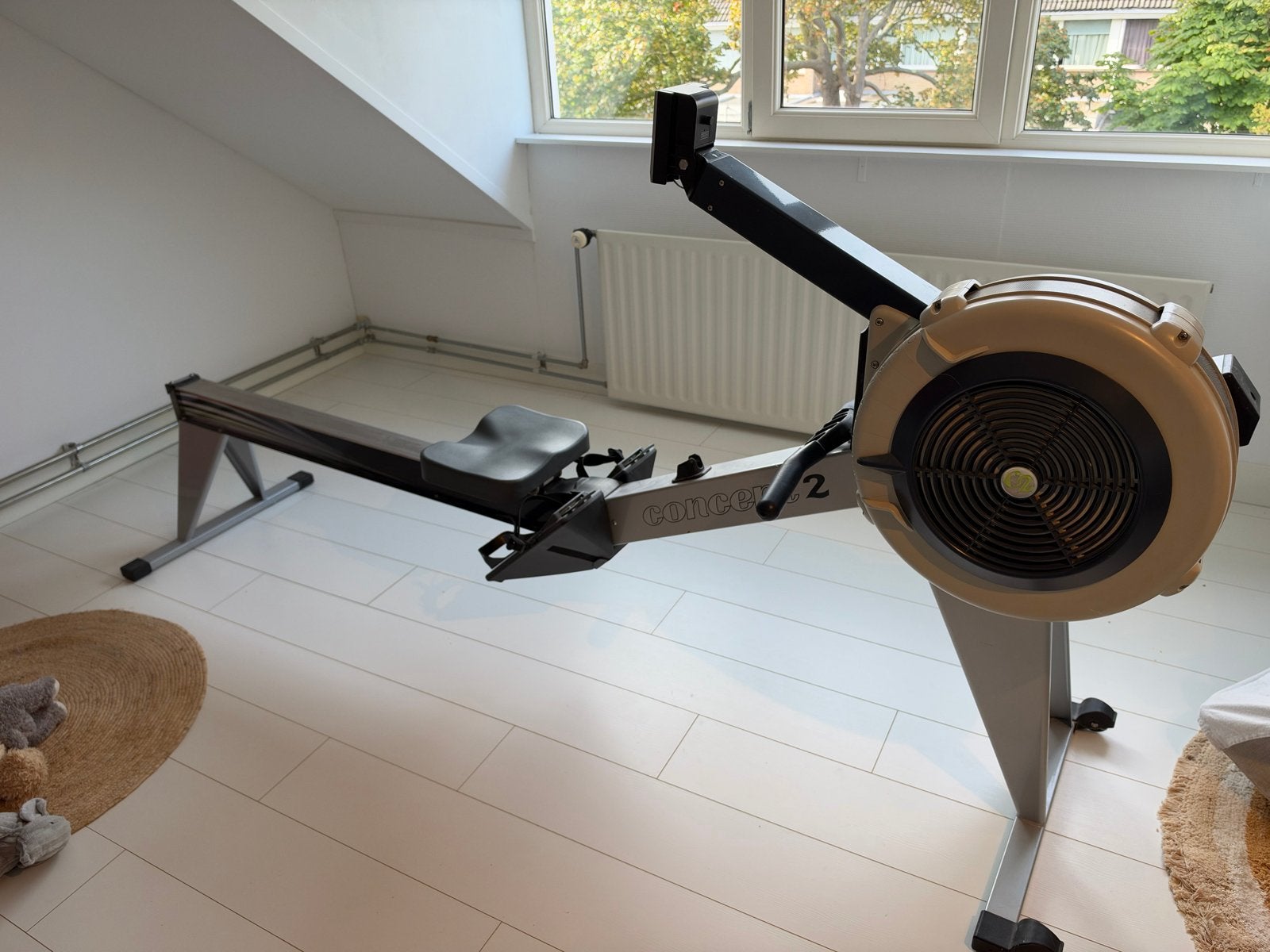 Concept 2 Model E Indoor Roeitrainer PM4, Sport en Fitness, Ophalen, Gebruikt, Armen, Metaal