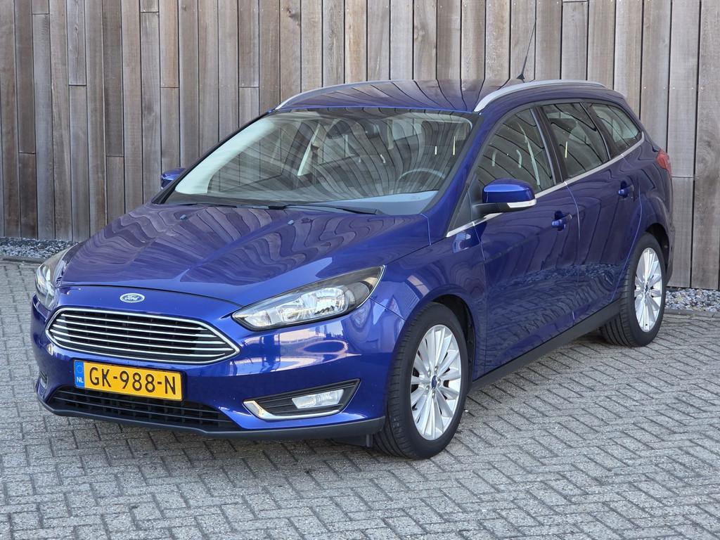Ford Focus Wagon 1.0 Titanium Edition, 125 pk, Gebruikt, Euro 6, Blauw