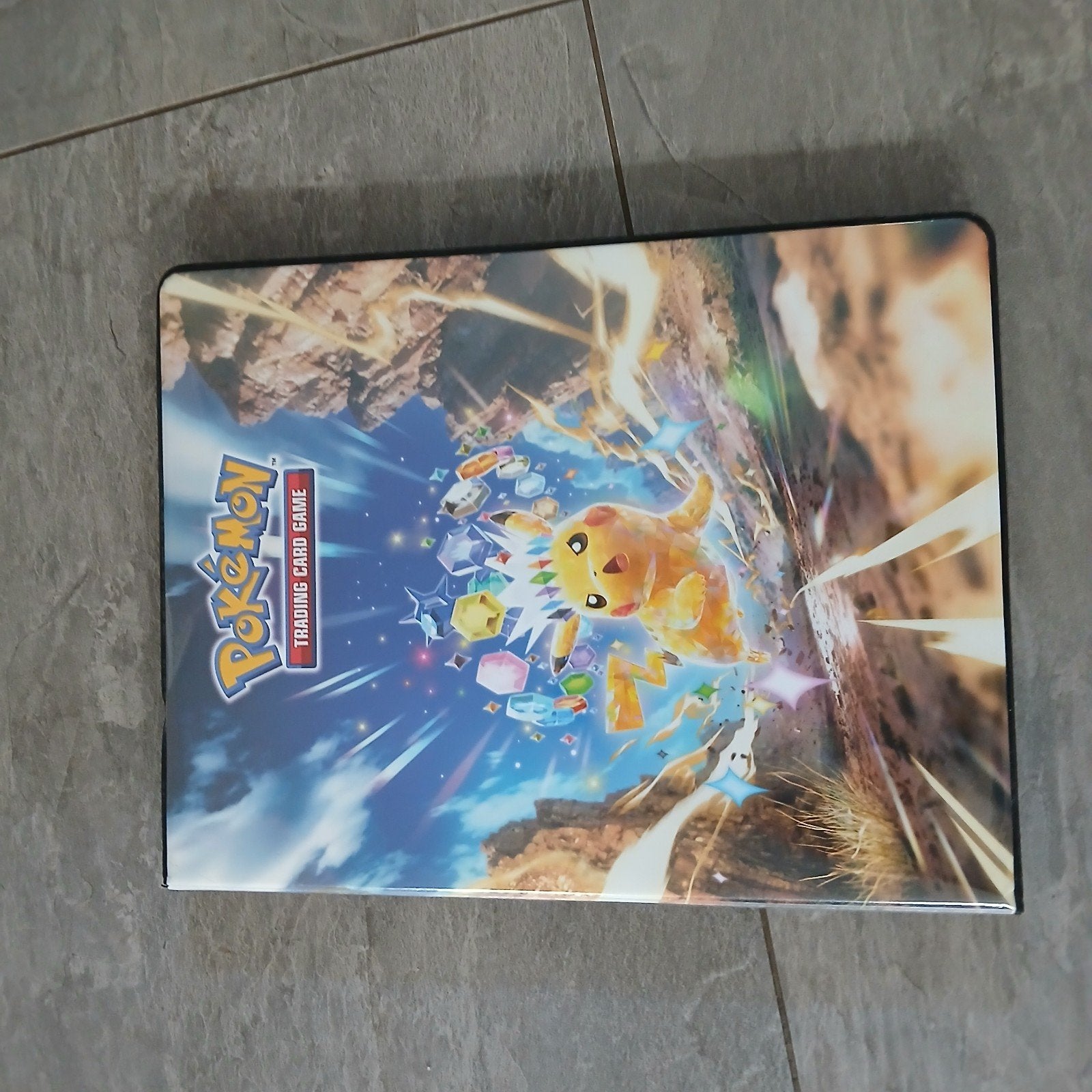 Pokémon kaarten verzamelmap met diverse kaarten, Ophalen of Verzenden, Gebruikt, Meerdere kaarten
