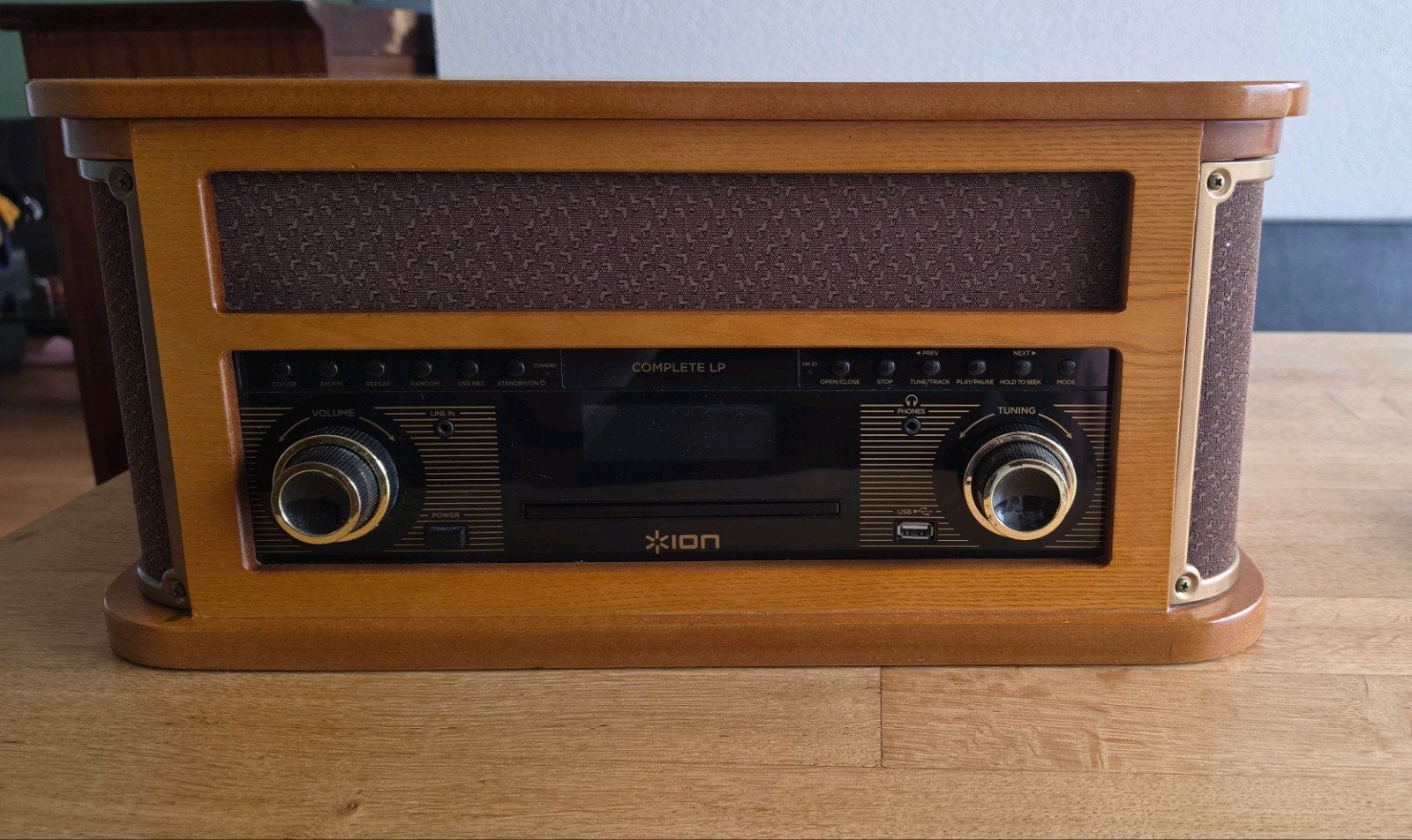 Retro platenspeler, merk Ion, Audio, Tv en Foto, Platenspelers, Ophalen, Zo goed als nieuw, Overige merken