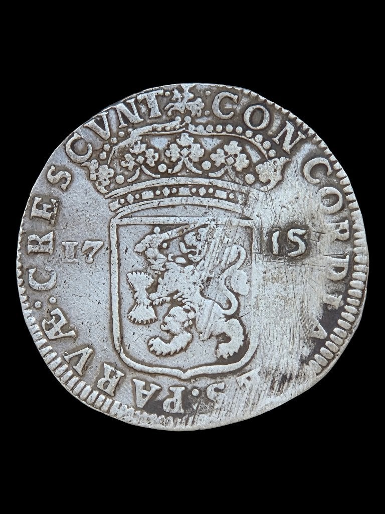 Zilveren Dukaat 1715/09 Gelderland, Postzegels en Munten, Munten | Nederland, Vóór koninkrijk, Zilver, Losse munt, Overige waardes