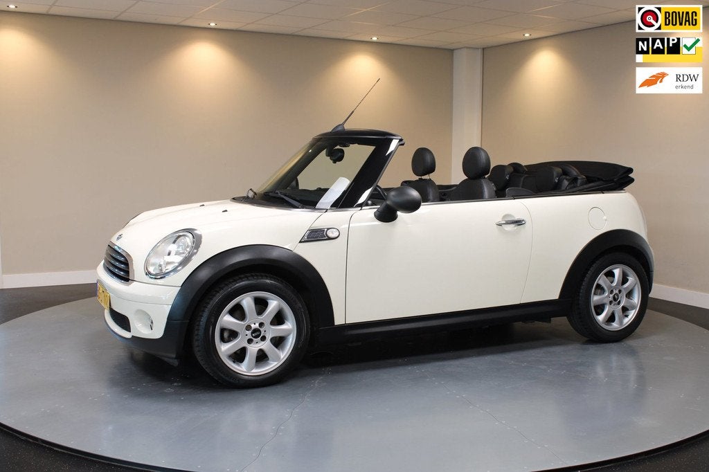 Mini Cabrio 1.6 One Anniversary *65.000Km!* 1ste Eigenaar|Sp, Auto's, Mini, Bedrijf, Te koop, Cabrio, ABS, Airbags, Airconditioning