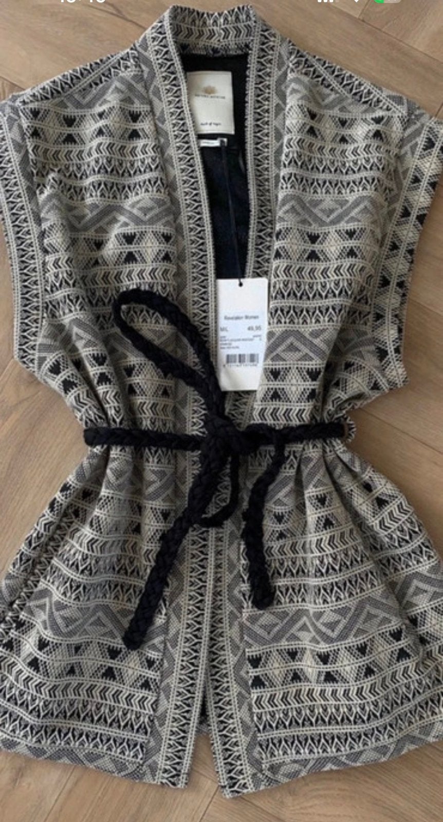 Revelation / Sting zwart wit gilet maat M/L, Ophalen of Verzenden, Nieuw, Maat 38/40 (M), Zwart
