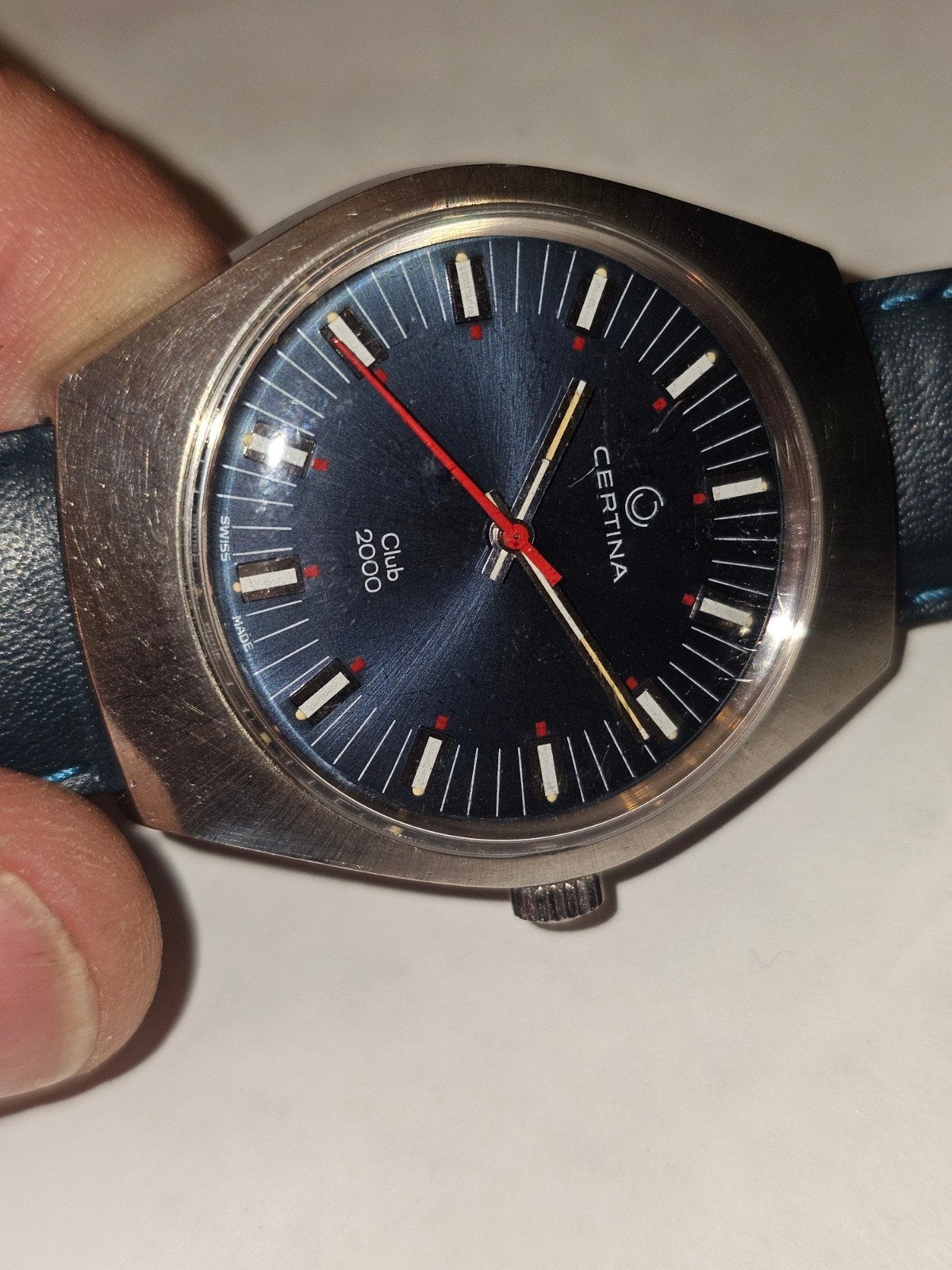 Vintage Certina Club 2000 Polshorloge - Jaren 70, Ophalen of Verzenden, Staal, Polshorloge, Overige merken
