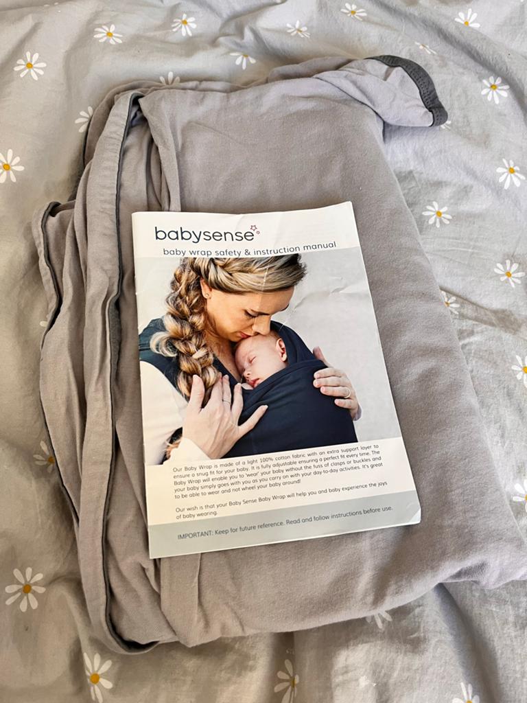 Grijze Baby Wrap van Baby Sense - Comfortabel en Veilig, Kinderen en Baby's, Babydragers en Draagdoeken, Draagdoek, Zo goed als nieuw