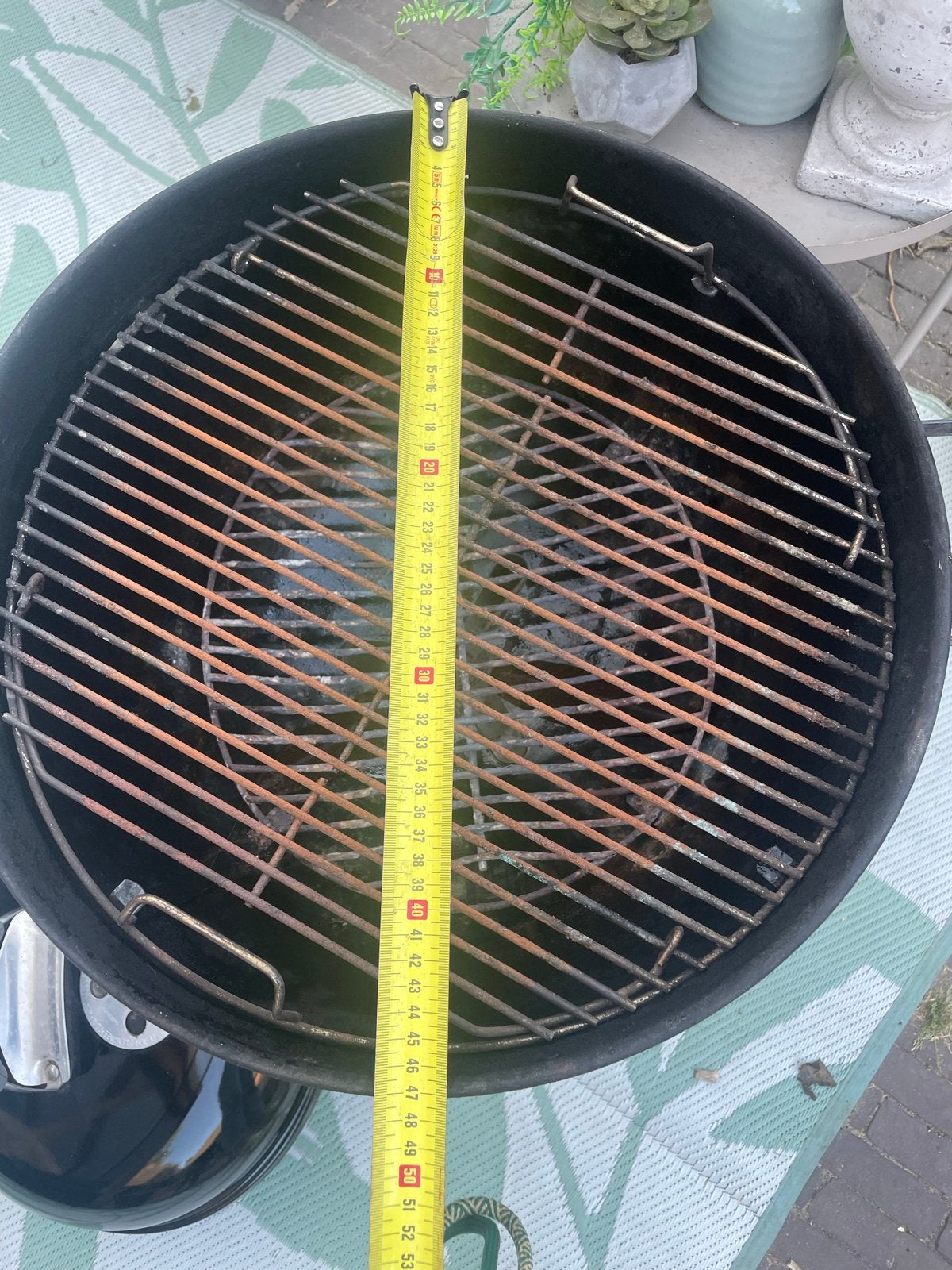 Weber BBQ met thermometer 48cm, Tuin en Terras, Barbecue-accessoires, Ophalen, Gebruikt