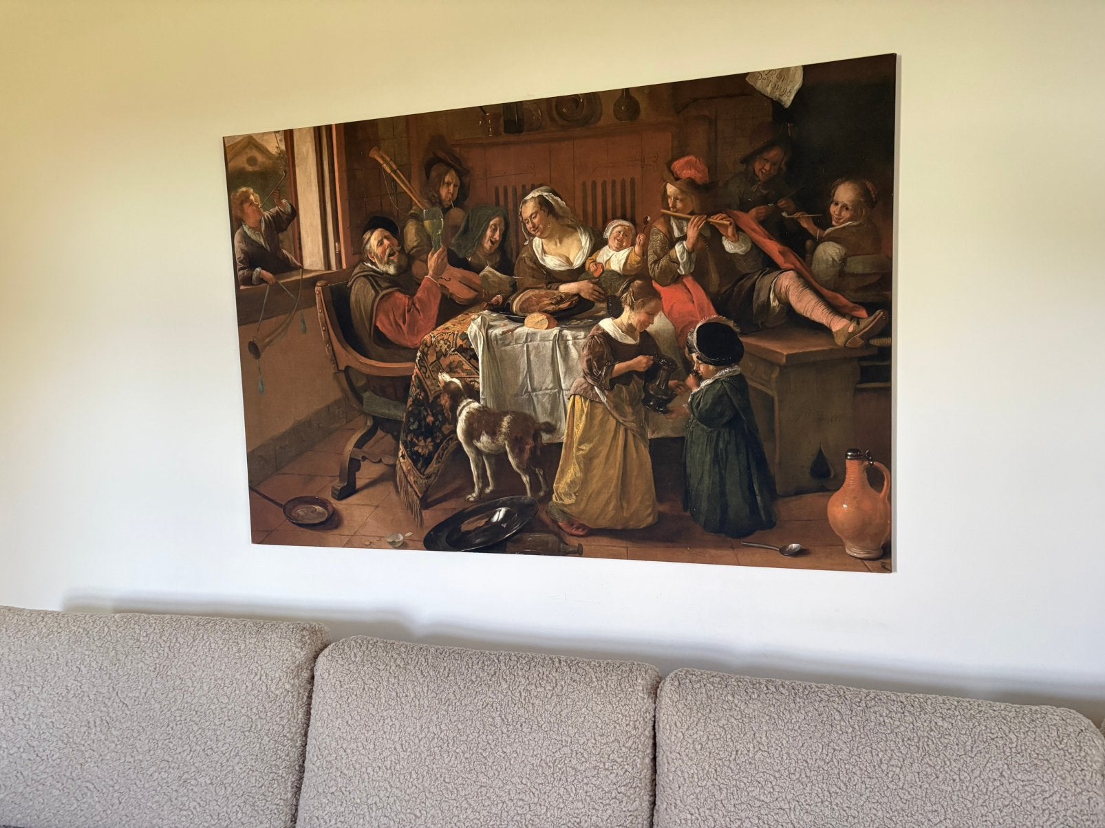 Oude Meester Het huishouden van Jan Steen, Ophalen