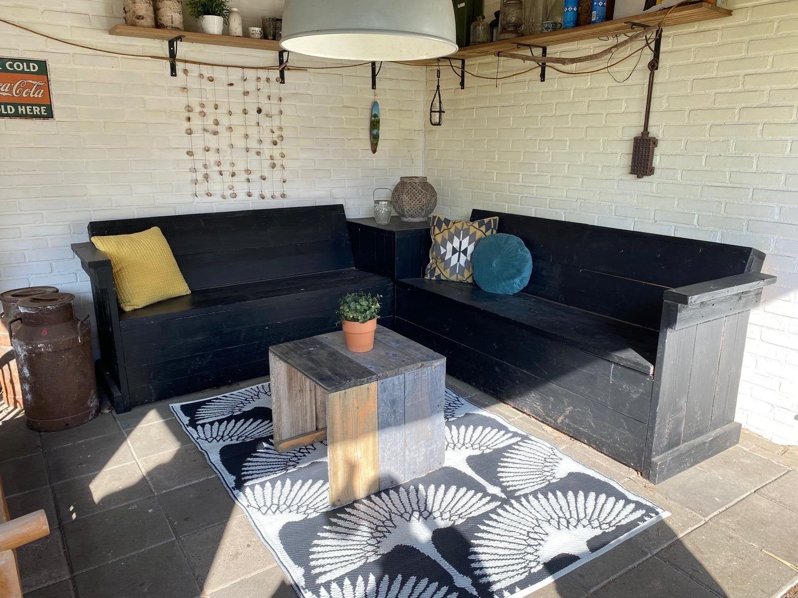 Tuinbank(en), Ophalen, Gebruikt, Hout