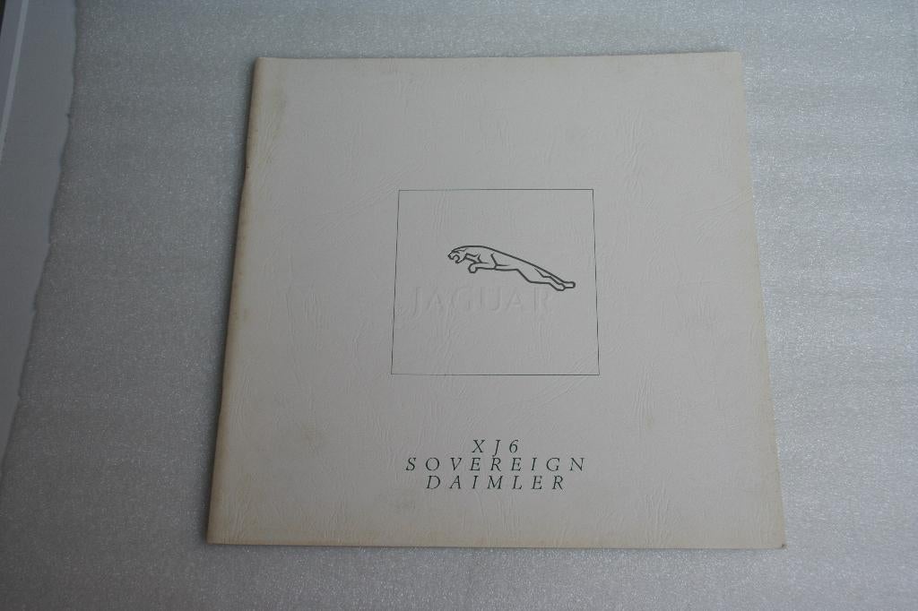 Folder Jaguar XJ6 - Sovereign - Daimler (01-1989) (21), Ophalen of Verzenden, Zo goed als nieuw, Overige merken