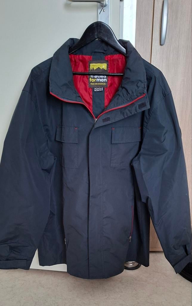 Atlas Formen Heren Jas - Donkerblauw,, Kleding | Heren, Ophalen of Verzenden, Zo goed als nieuw, Blauw, Atlas Formen