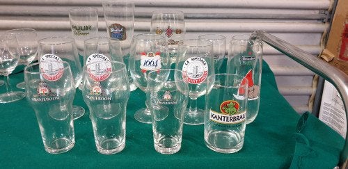 bierglazen veel verschillende soorten, Ophalen of Verzenden, 'T Olde Gre-j, Info@toldegrej.nl, Endepoelstraat 20f Didam