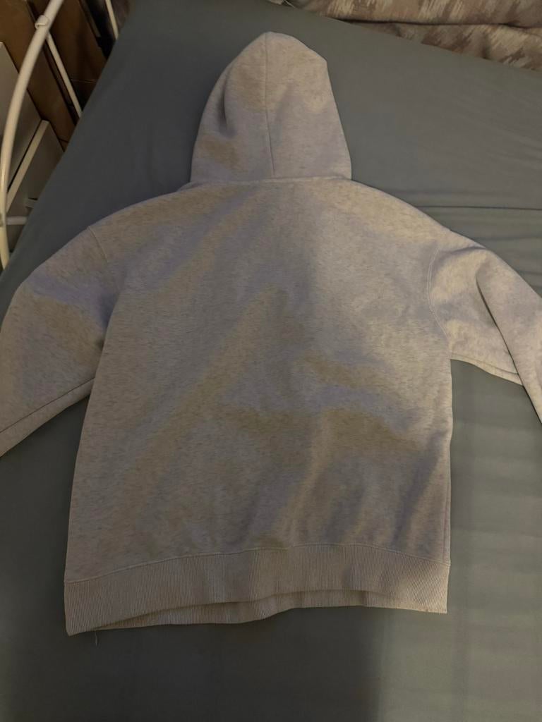 Comfortabele hoodie met leuke print - Maat M, Kleding | Dames, Truien en Vesten, Ophalen, Gedragen, Maat 38/40 (M), Grijs