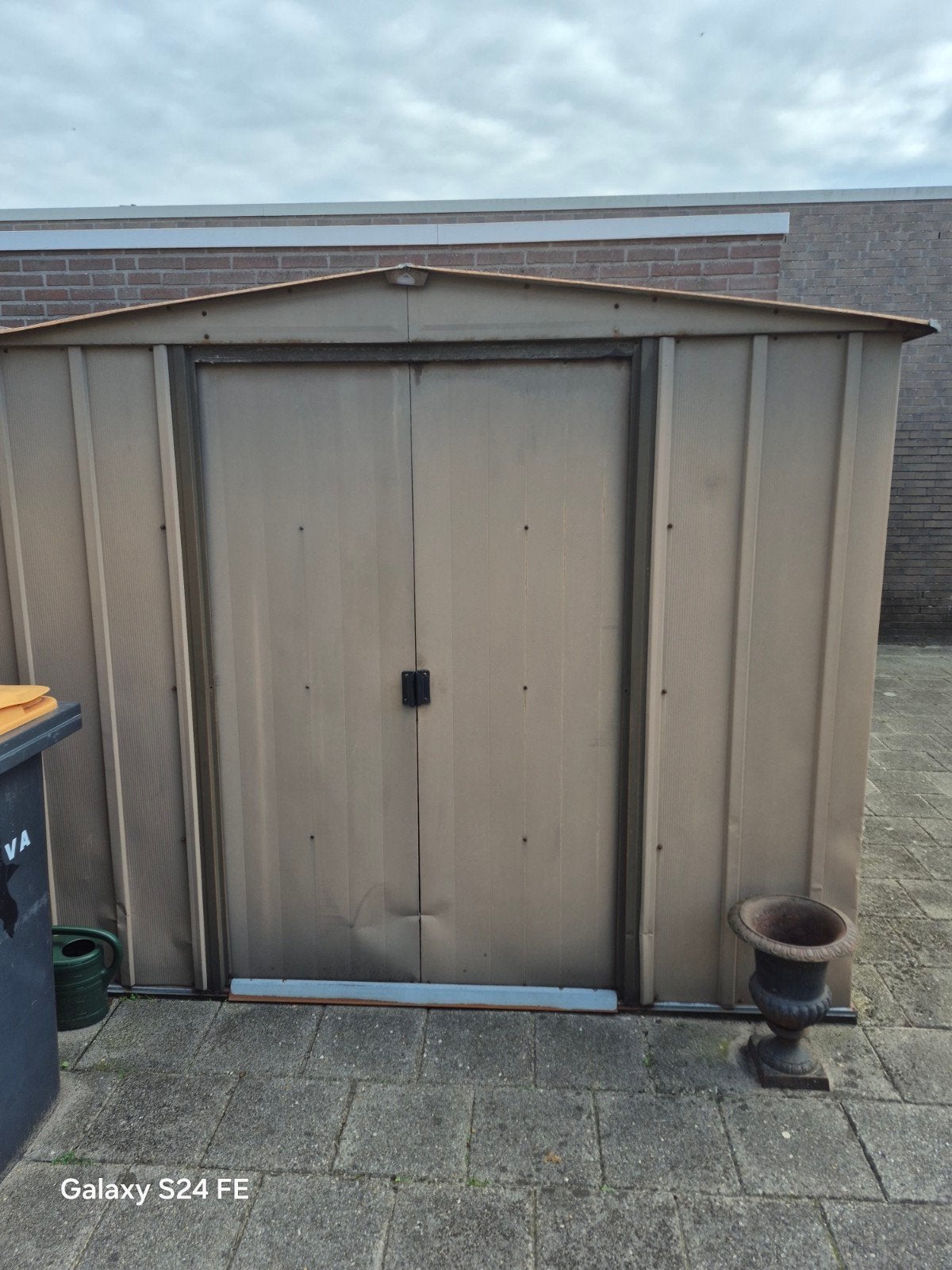 metalen tuinschuurtje, Tuin en Terras, Tuinhuizen, Gebruikt, Tuinhuis, Zonder ramen, Metaal