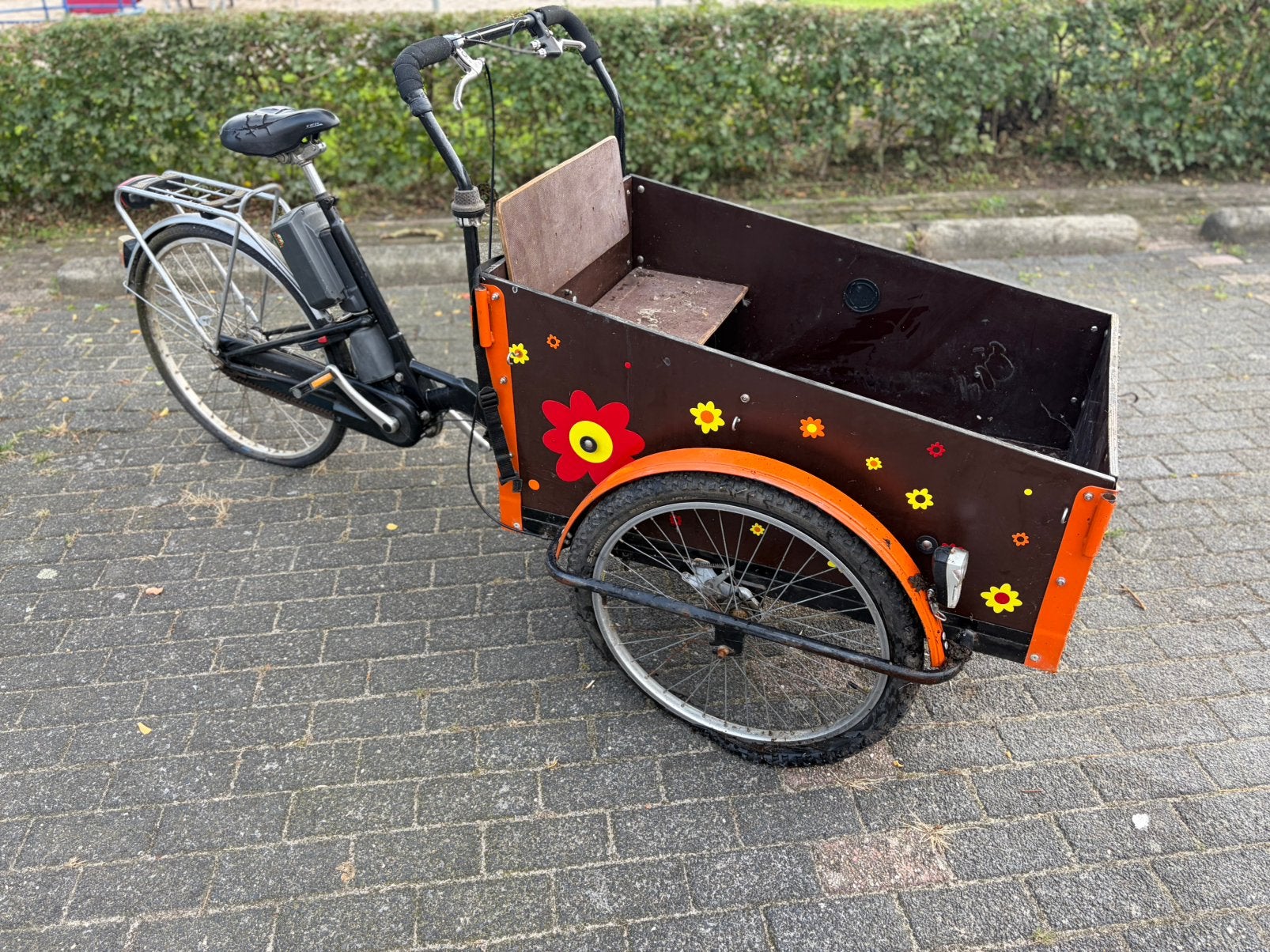 Opknap bakfiets, Fietsen en Brommers, Fietsen | Bakfietsen, Ophalen, Gebruikt, 4 kinderen of meer