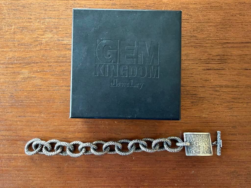 Originele zilveren armband Gem Kingdom met doos, Ophalen of Verzenden, Nieuw, Zilver