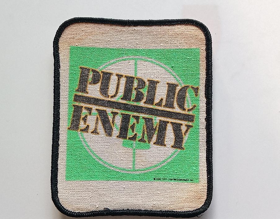 Public Enemy erg zeldzame vintage 80's logo patch p158, Verzenden, Nieuw, Kleding