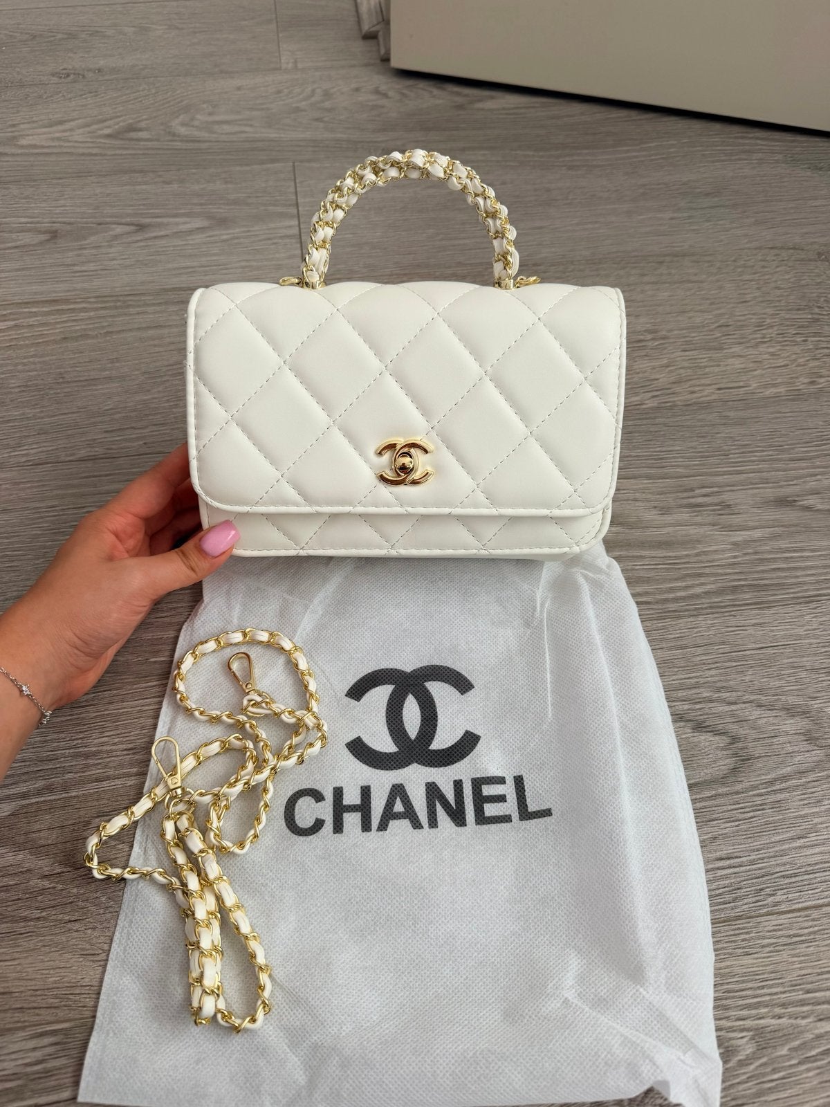 Witte handtas, Sieraden, Tassen en Uiterlijk, Tassen | Damestassen, Ophalen of Verzenden, Nieuw, Wit, Handtas