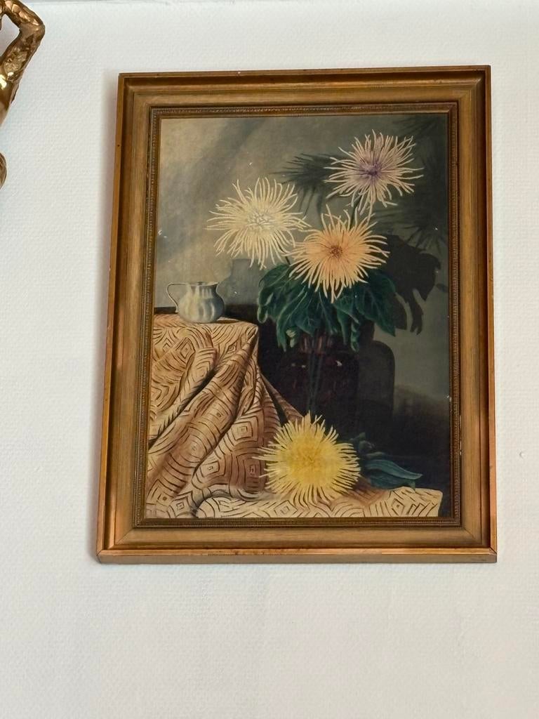 Schilderij met bloemen, Ophalen of Verzenden