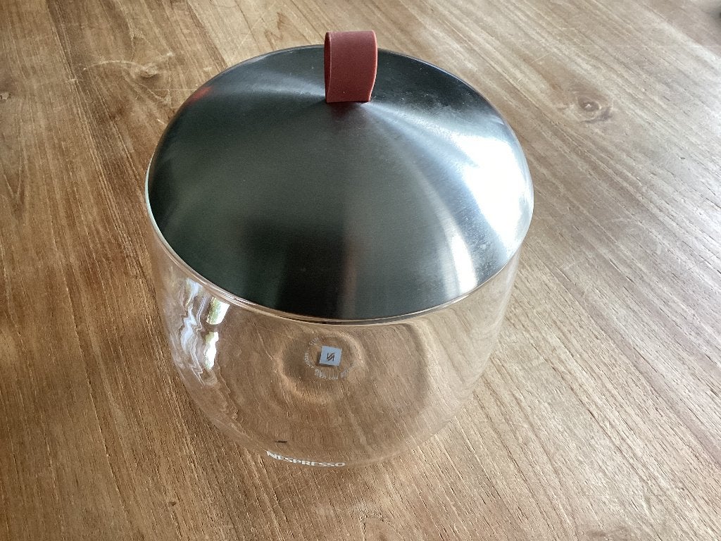 Nespresso capsulehouder (origineel), Huis en Inrichting, Ophalen, Glas, Zo goed als nieuw, Voorraadpot