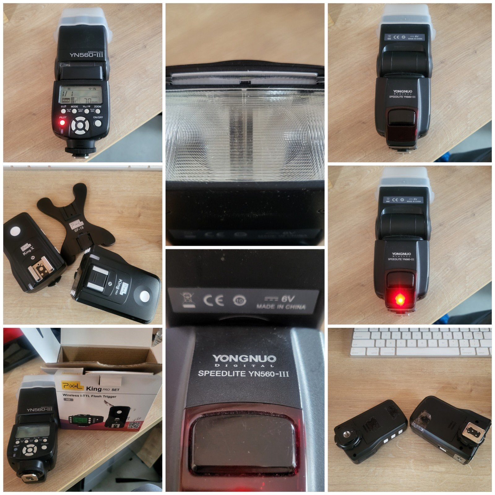 YongnuoYN560-III speedlight flitser/triggerset/1 koop/Fotos, Yongnuo, Externe flitser, Draadloos, Zo goed als nieuw