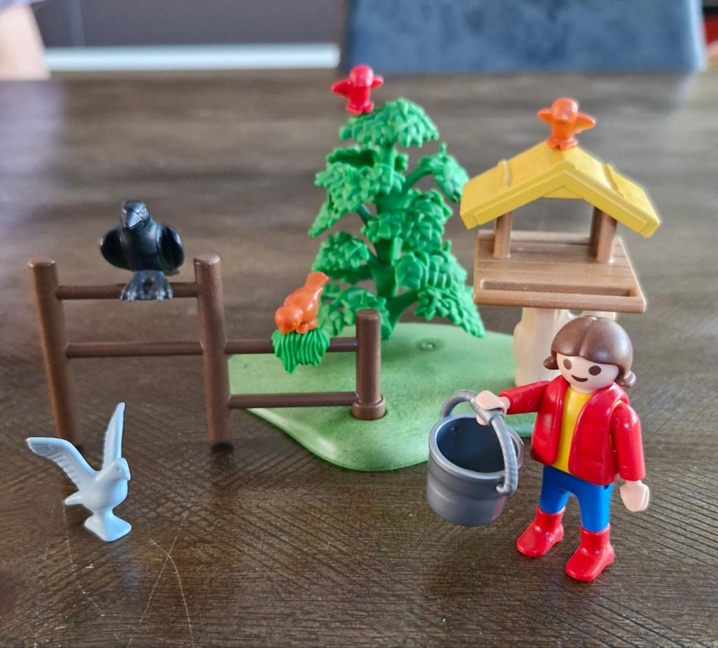 Playmobil vogelvoederplaats vogelhuisje 4203, Ophalen of Verzenden, Gebruikt, Complete set