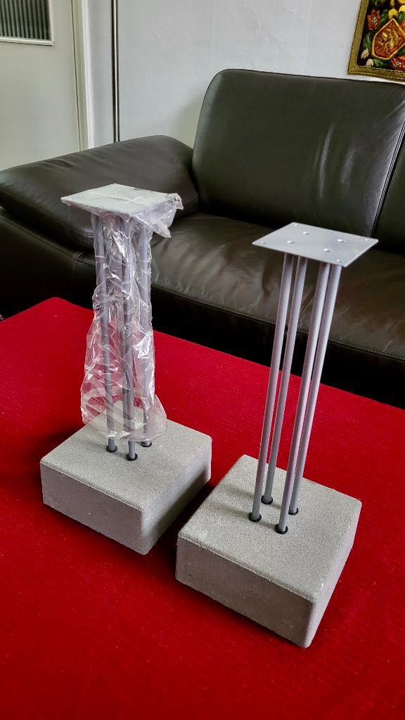Speakerstands - JUTIS concrete standards = Nieuw, Audio, Tv en Foto, Luidsprekers, Nieuw, 120 watt of meer, Front, Rear of Stereo speakers