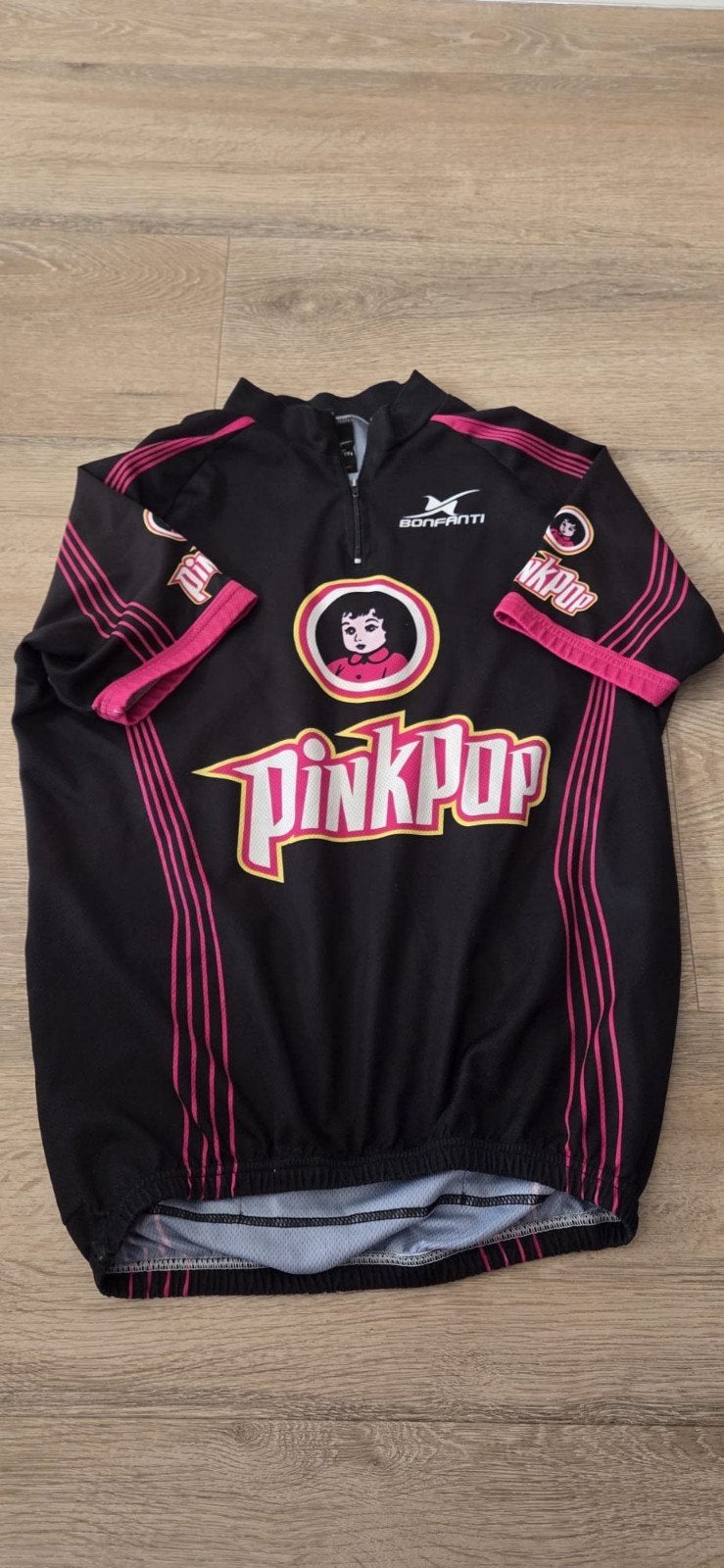 Bonfranti Pinkpop Fiets Shirt Maat M, Gebruikt, Bovenkleding, Ophalen, Bonfranti