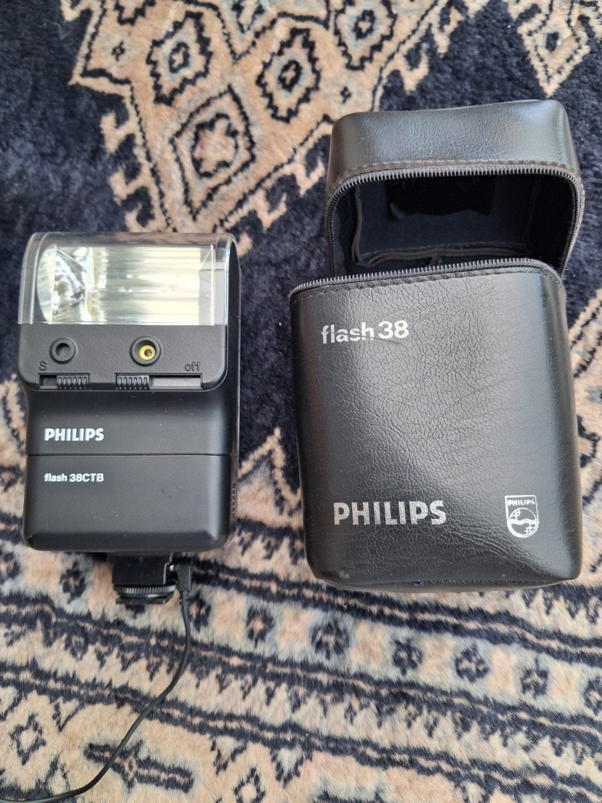 Philips Flash 38CTB Flitser - Zo goed als nieuw, Philips, Voor analoge fotografie, Externe flitser, Ophalen of Verzenden