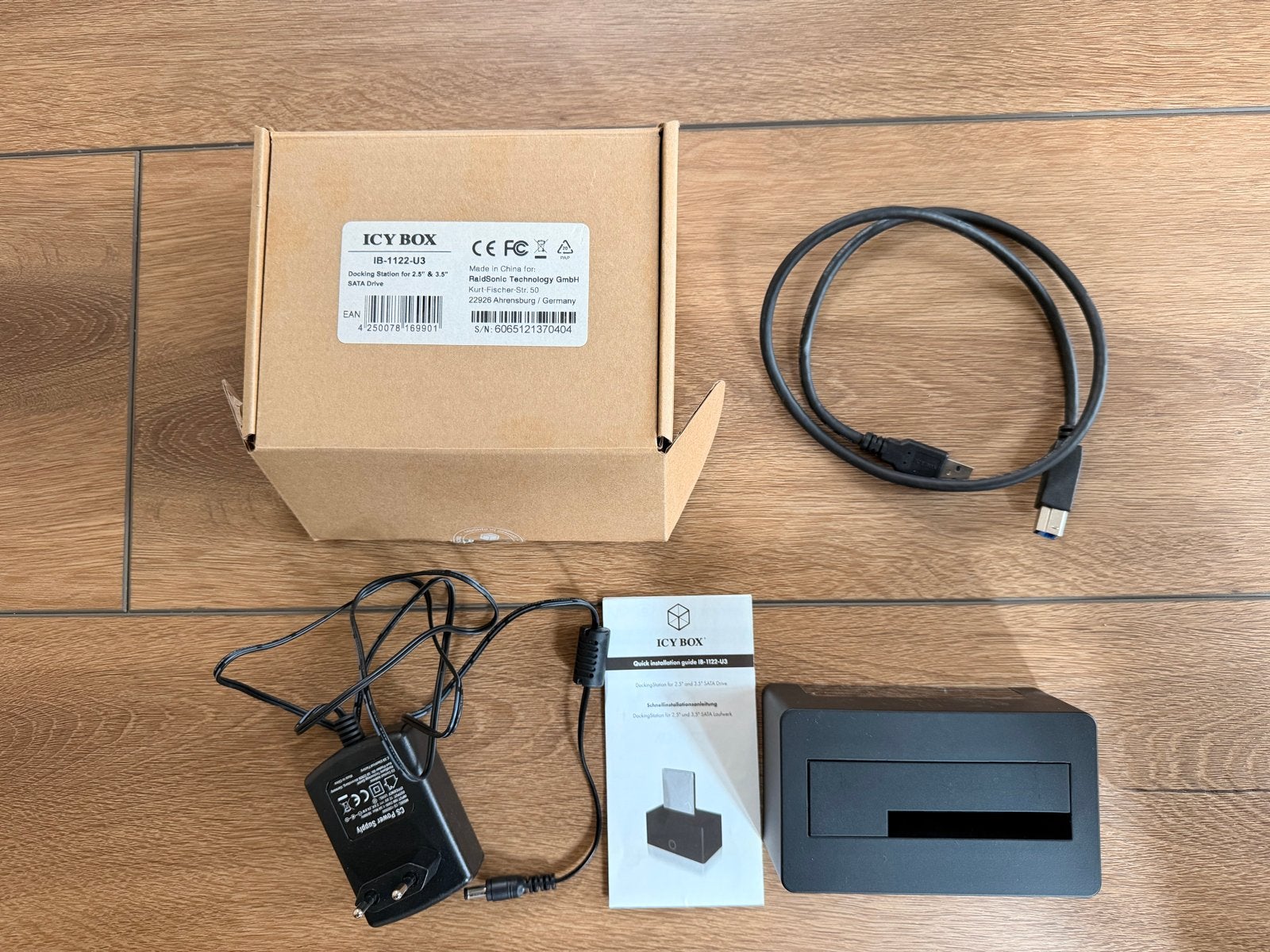 ICY BOX USB 3.0 Docking Station voor SATA HDD/SSD, Server, HDD, Ophalen of Verzenden, Zo goed als nieuw