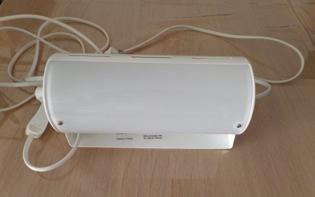 Wandlamp Bedlees lamp Wit Ikea, Ophalen of Verzenden, Zo goed als nieuw, Metaal, Strak