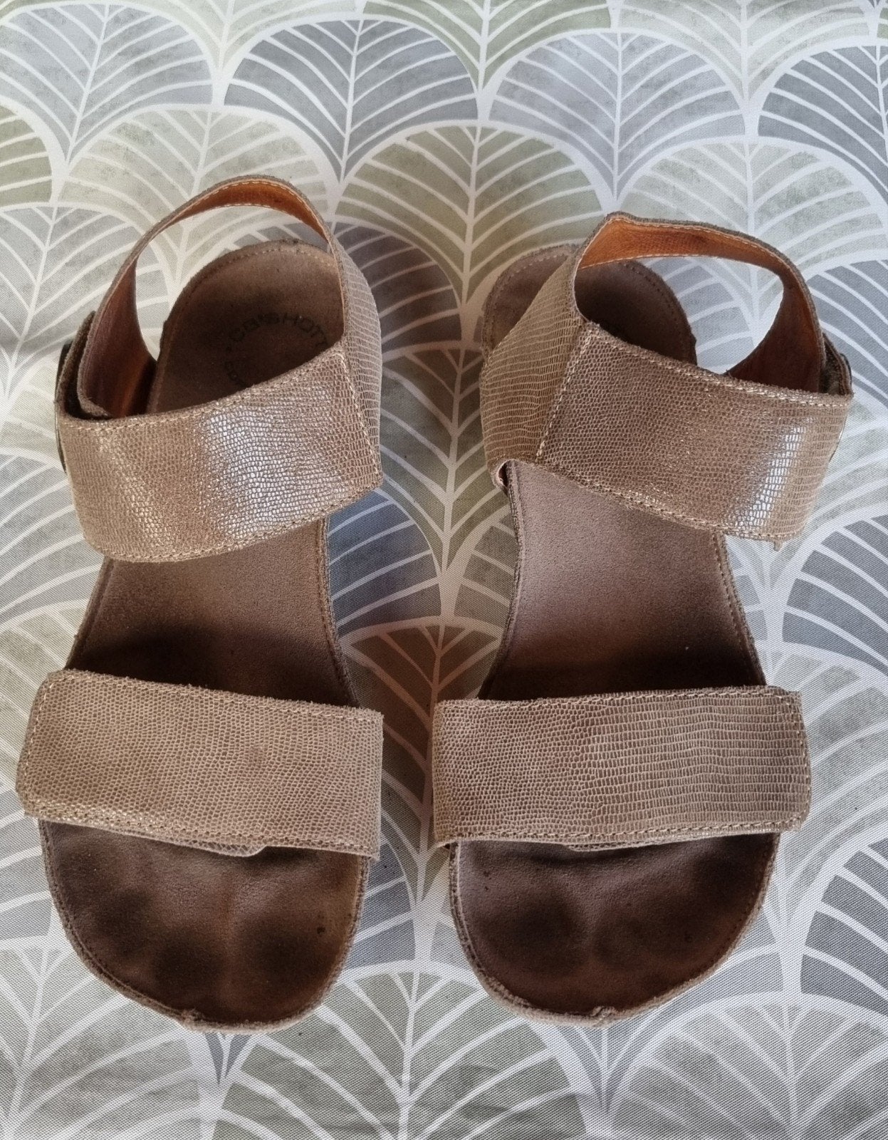 Dames sandalen van Ca'shott Copenhagen, maat 39, Ca'shott Copenhagen, Beige, Gedragen, Sandalen of Muiltjes