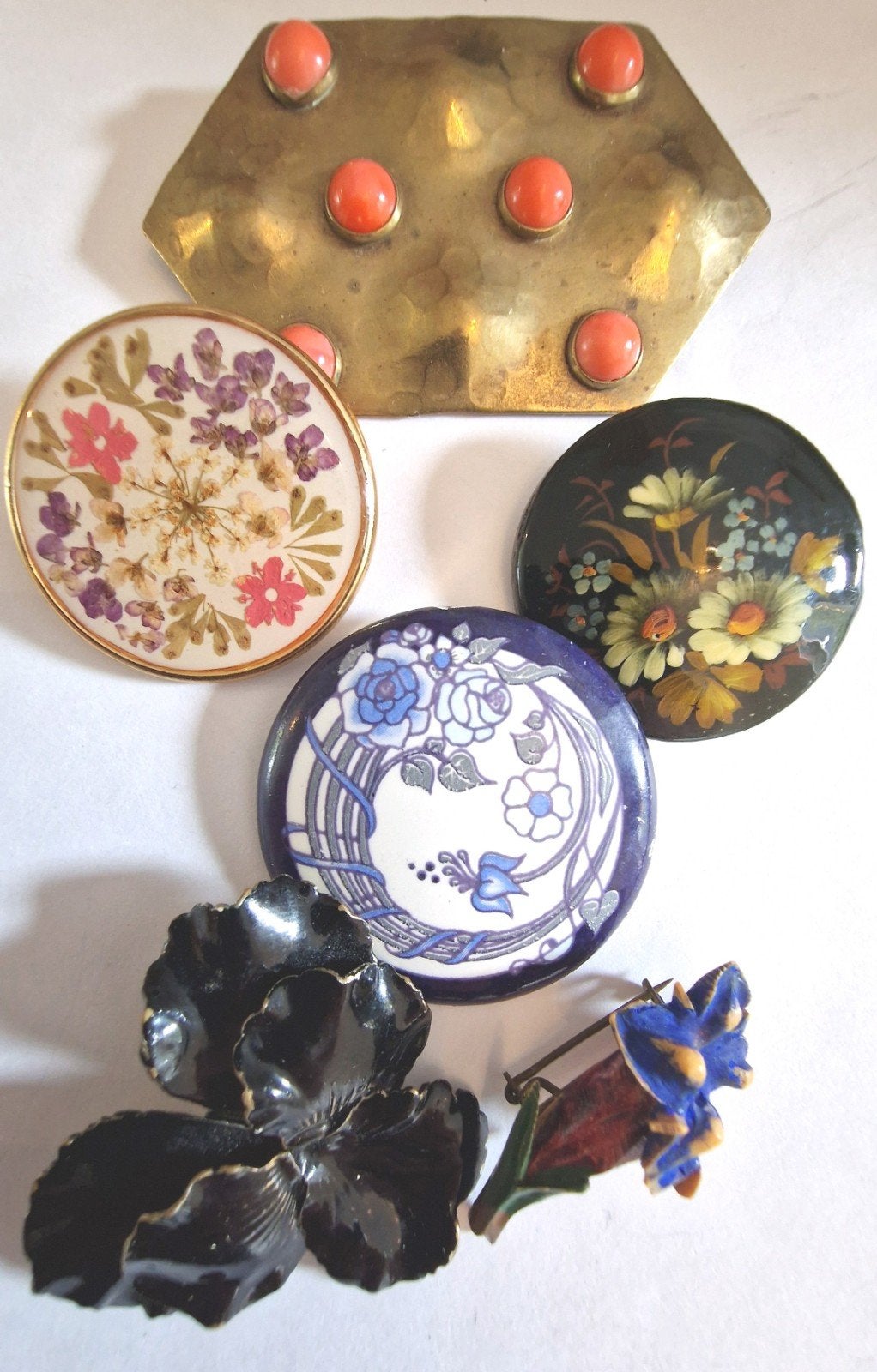 lot vintage broches, Ophalen of Verzenden