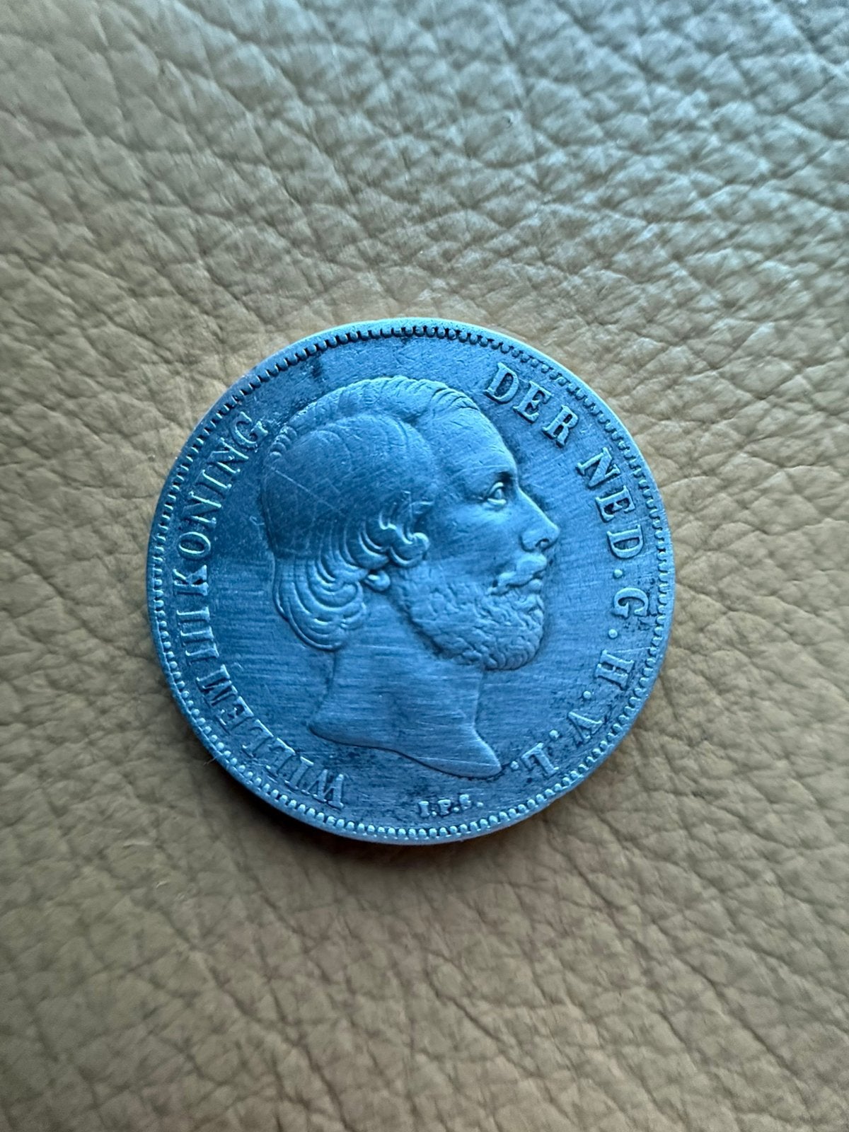 originele zilveren 1 Gulden uit 1861 met koning Willem III, Ophalen of Verzenden, Koning Willem III, 1 gulden