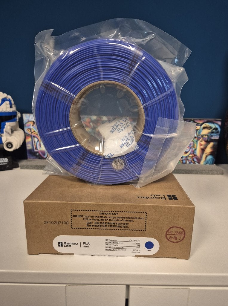 Bambu Lab PLA Basic Blauw 1.75mm – 1KG – Refill, Verzenden, Nieuw, Filamentrollen